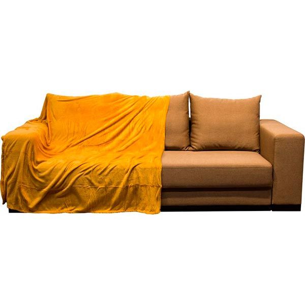 Плед La Nuit Basic mustard 160x200 см