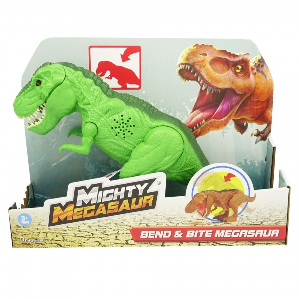 Игрушка Dragon-I Могучий Мегазавр. T-Rex рычащий и кусающий в ассортименте 80086 