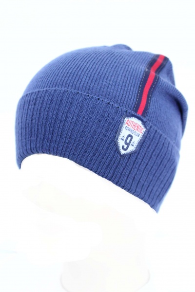 Шапочка дитяча для хлопчиків Kraft+ р.48-50 світло-синій 2309 