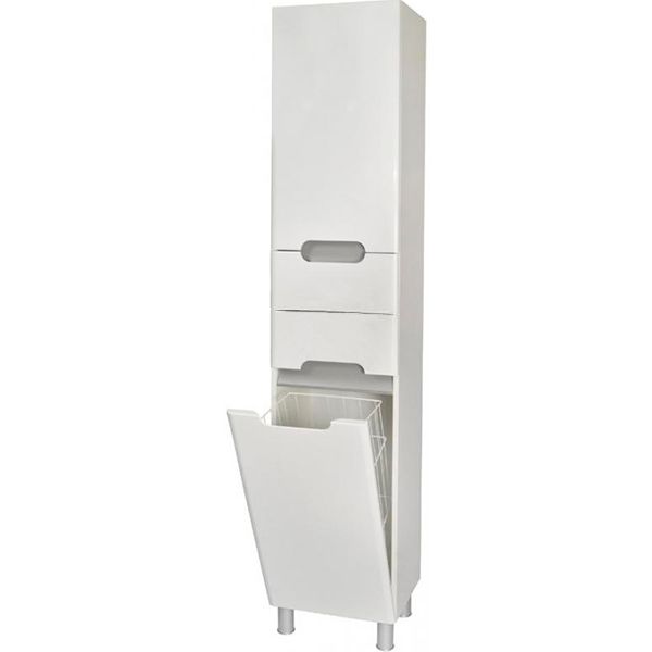 Пенал підлоговий Aqua Rodos Бостон з кошиком для білизни правобічний