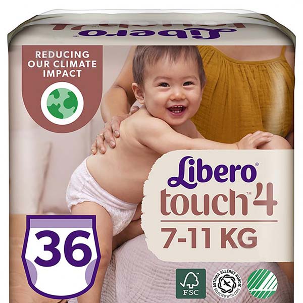 Підгузки-трусики Libero Touch 4 7-11 кг 36 шт.