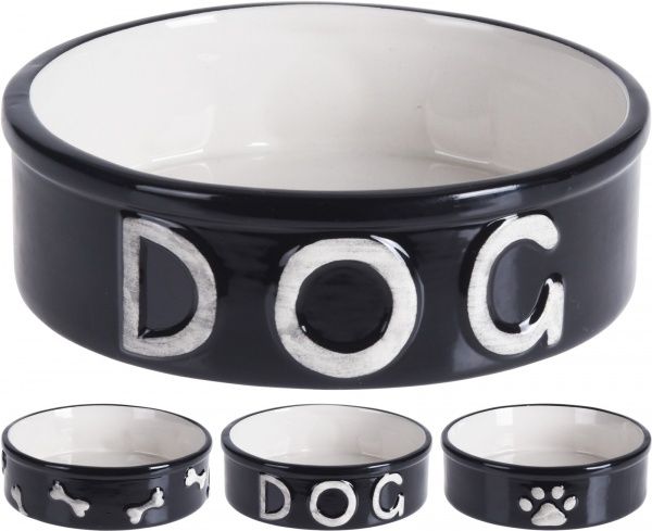 Миска для собак чорна 14x4,2 см