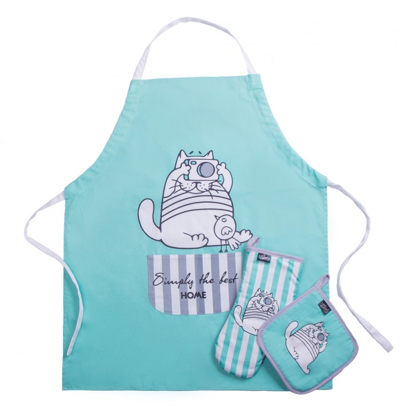 Фартук Котик 66х82 см ментол La Nuit