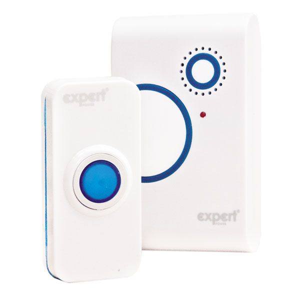 Дзвоник бездротовий Expert білий із синім WSD-DN1B2