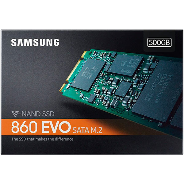 SSD-накопичувач Samsung 860 Evo 500GB M.2 SATA III TLC (MZ-N6E500BW) 