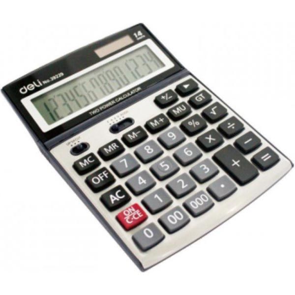 Калькулятор бухгалтерский Deli 39229 серебристый
