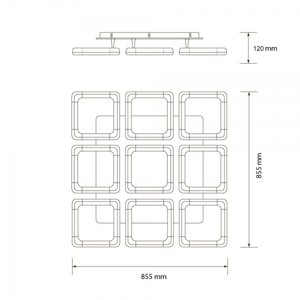 Світильник світлодіодний Светкомплект HOME II CS 169 OP 169 Вт білий 2800-6000+RGB К 