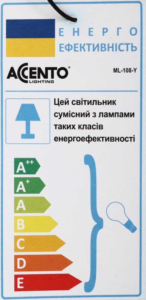 Настольная лампа Accento lighting 60 Вт E27 зеленый ML-108-Y