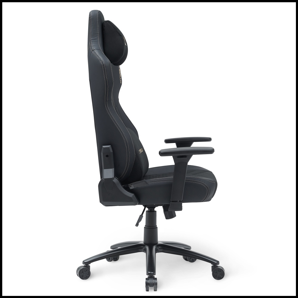 Кресло игровое Cyberlux Poseidon Black GM-415 B черный/золотой