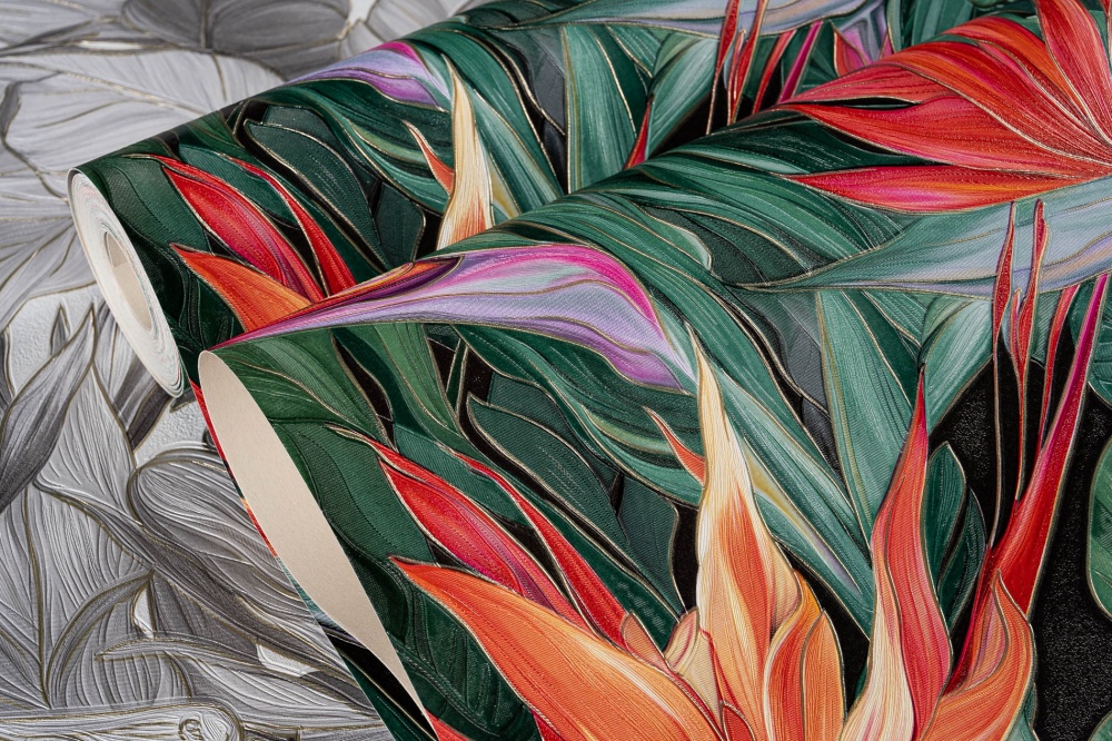 Шпалери вінілові на паперовій основі Слов'янські шпалери Expromt Зелень 5883-10 0,53x10,05 м