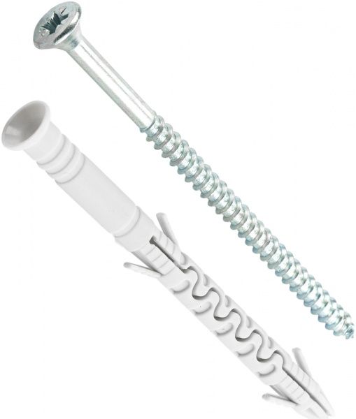 Дюбель рамный с универсальным шурупом 8x140 мм 4 шт. Expert Fix