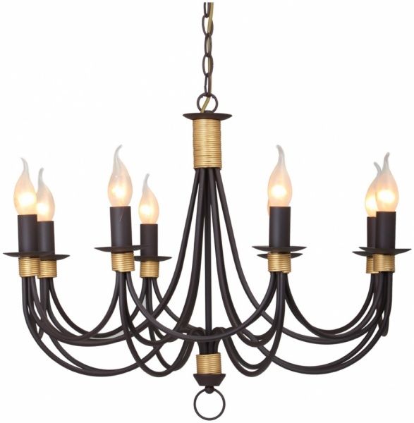 Люстра підвісна Vitaluce 8xE14 шоколадний V1210/8 