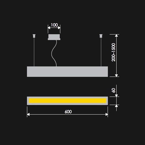 Світильник підвісний ADLUX Neodym NC-60-WW-O 16 Вт дуб світлий 