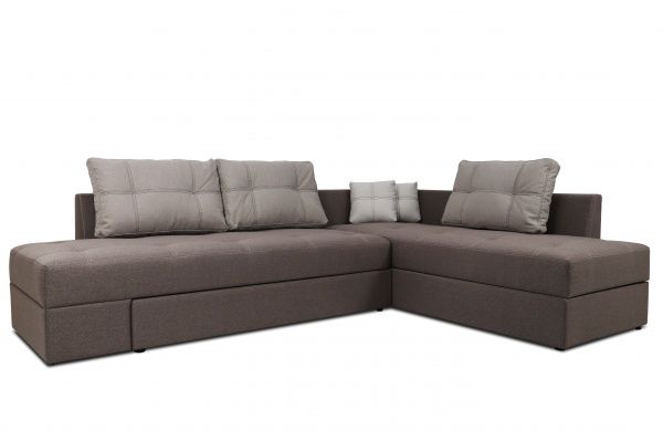 Диван кутовий VECTOR EP-BDT UD коричневий/бежевий правий 3000x2170x740 мм