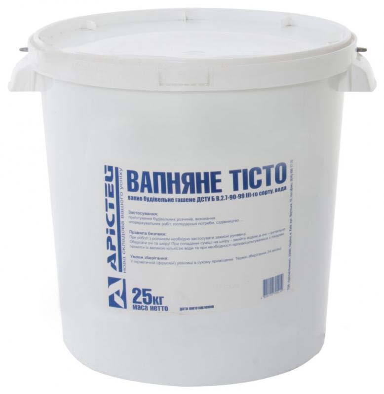 Известковое тесто Аристей 25 кг