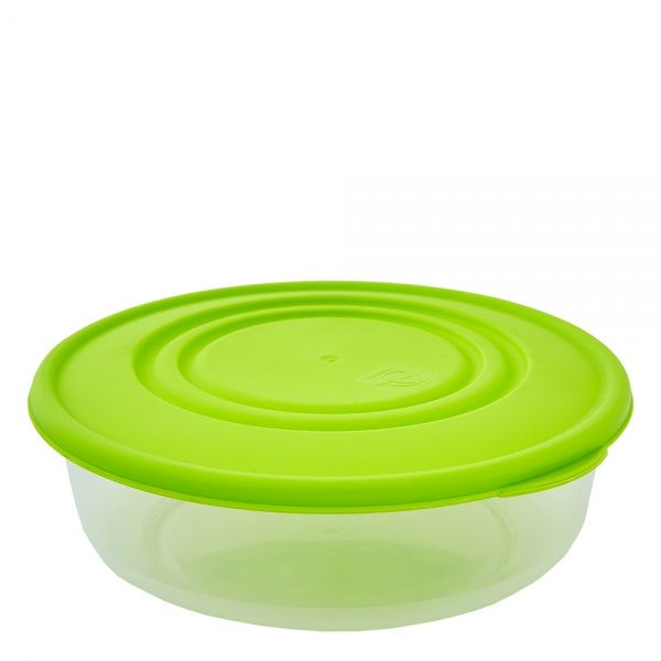 Контейнер пищевой Альфа круглый 1.7 л оливковый Алеана