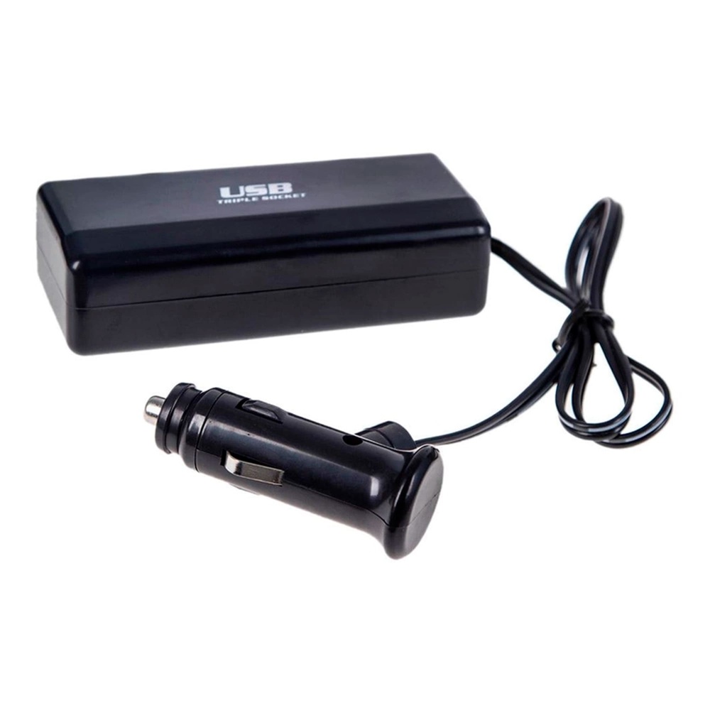 Разветвитель прикуривателя на 3 гнезда AMiO (01706) SOC3