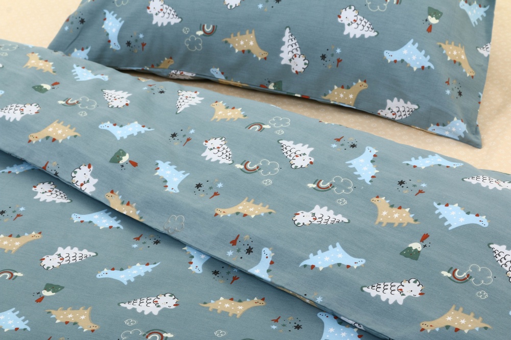 Комплект постельного белья Luna Kids HAPPY DINO мультиколор