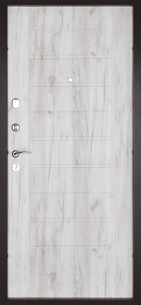 Дверь входная Abwehr АМ-462 096Л (V) (ШБр+ДКфБ) Avers+Kale НЧ шагрень бронза / дуб кремовый 2050x960 мм левая