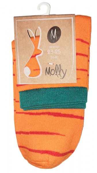 Шкарпетки Молли Смужки р. 23-25 помаранчевий 1 пар 