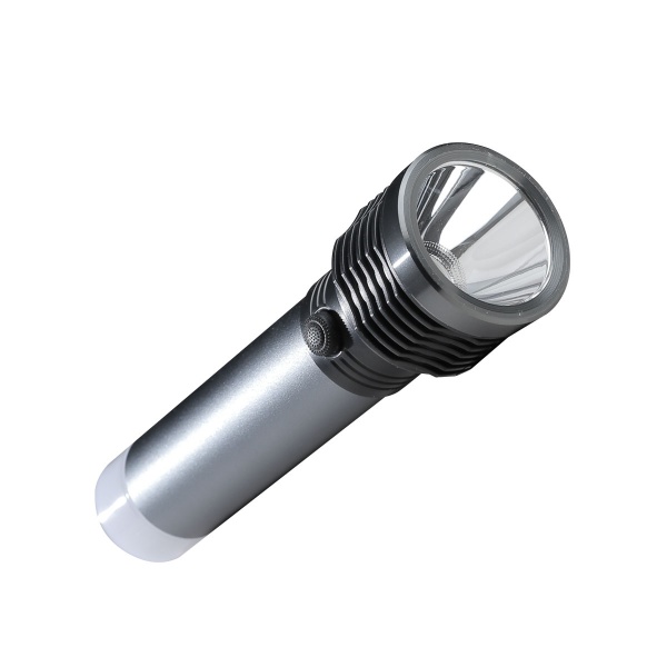 Светодиодный фонарик PLATINET F06 3W+0,5W 1200 mAh серебряный