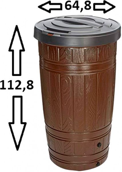 Емкость для сбора дождевой воды Time Eco Woodcan коричневая