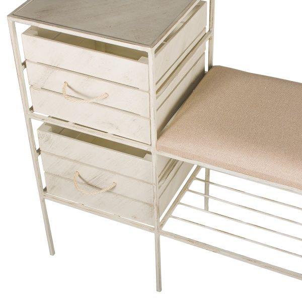 Банкетка Метал Арт Прованс бежевий 