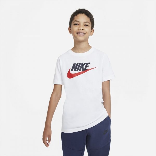 Футболка Nike B NSW TEE FUTURA ICON TD AR5252-107 L біло-червоний