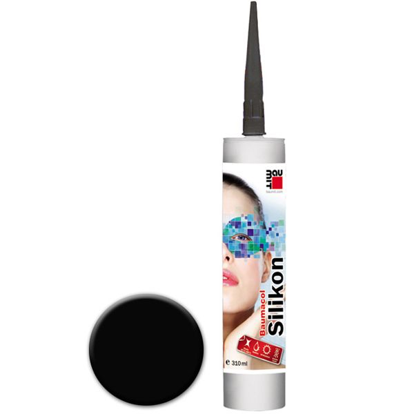 Герметик Baumit Baumaсol силиконовый санитарный 310 мл черный