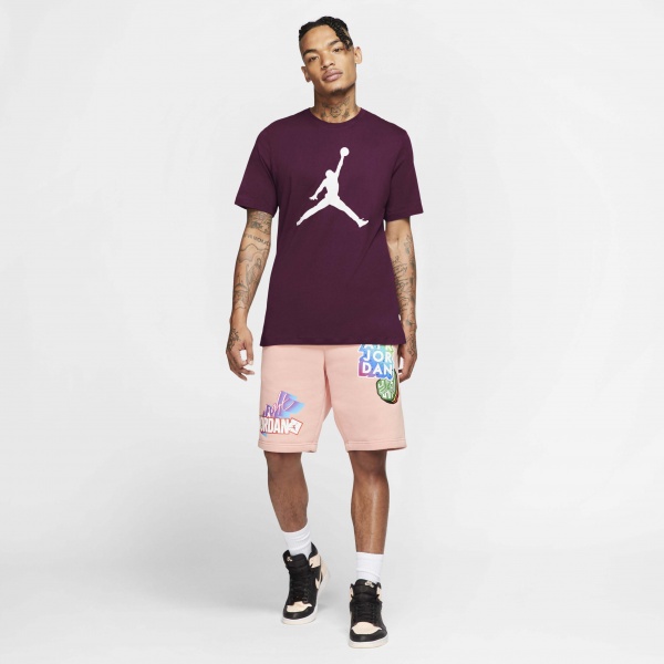 Футболка Jordan M J JUMPMAN SS CREW CJ0921-610 р.L бордовий