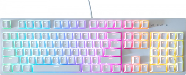 Клавиатура игровая Dark Project One KD104A White PBT Gateron Mechanical Yellow (DPO-KD-104A-100100-GYL) 