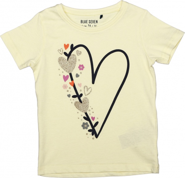 Футболка для дівчаток Blue Seven Серденько р.122 цитрус 702269 X * 98 