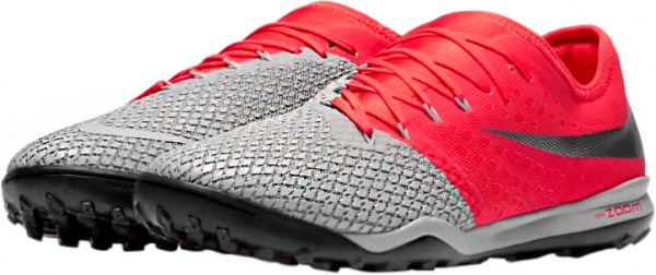 Сороконожки Nike ZOOM HYPERVENOM 3 PRO TF AJ3817-060 р.US 7 серый