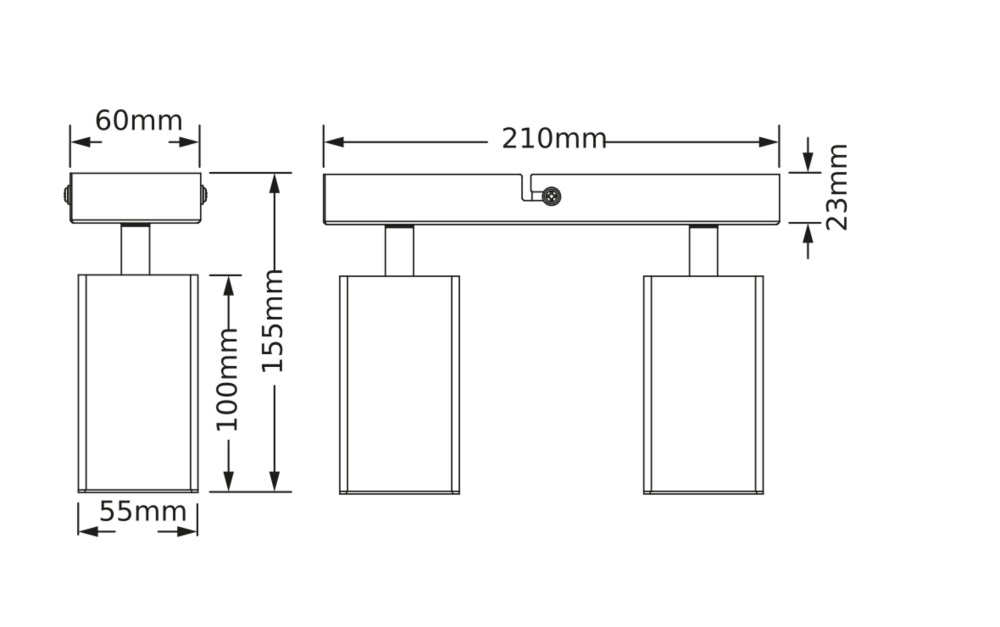 Спот Osram Angular 2xGU10 белый