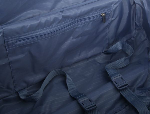 Чемодан UP! (Underprice) N1118 синий с принтом 58х40,5х19/22+5 см 