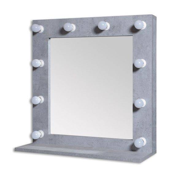 Дзеркало косметичне Velista Егер 700x700 мм бетон 