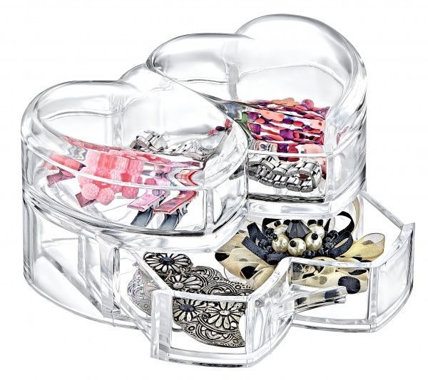 Органайзер настільний у формі серця з кришкою FT-009 BoxUp