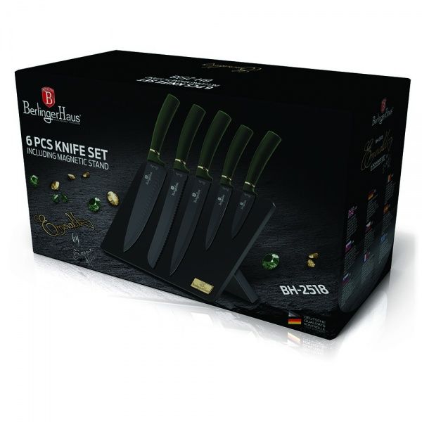 Набор ножей на подставке Emerald Collection 6 предметов BH 2518 Berlinger