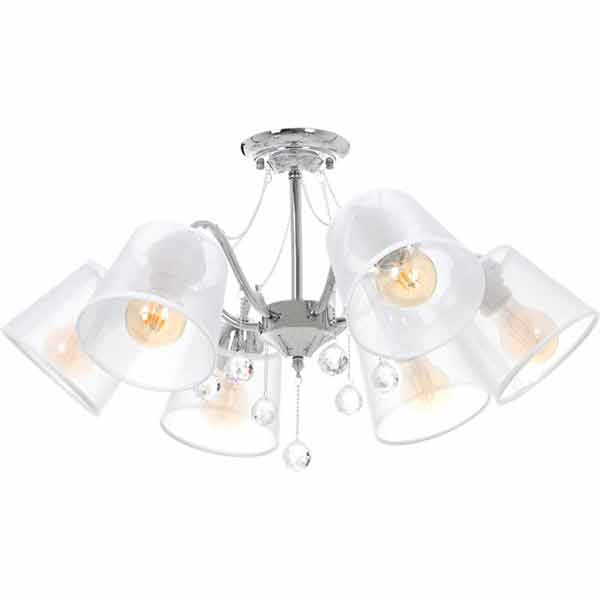 Люстра потолочная Accento lighting Burgundy ALPL-PL39205-6 6x60 Вт E27 хром 