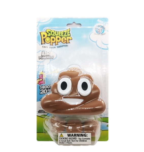Игрушка Squeeze Popper Стреляющая фигурка Кучка в ассортименте 55616 