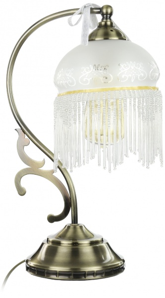 Настільна лампа декоративна Arte Lamp Victoriana 1x60 Вт E27 антична бронза A3191LT-1AB 