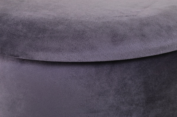 Сундук-пуф для хранения Laurent темно-серый 37,5х37,5х41 см 