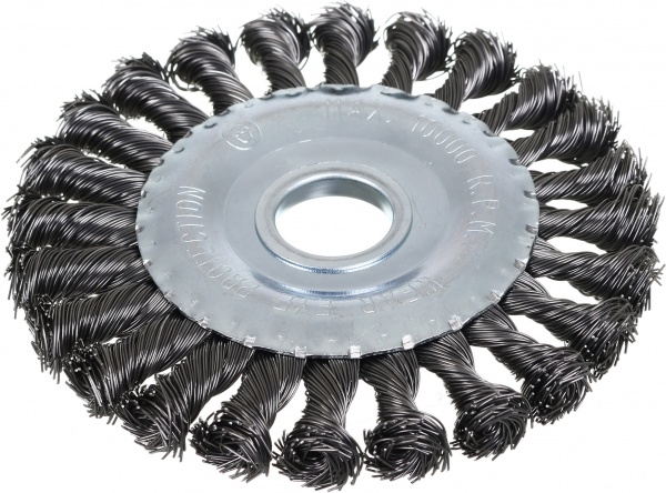 Щітка дискова для шліфмашини d125 мм 22,2 мм дріт плетений Expert