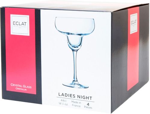 Набор бокалов для маргариты Ladies Night 210 мл 4 шт. L7638 Eclat