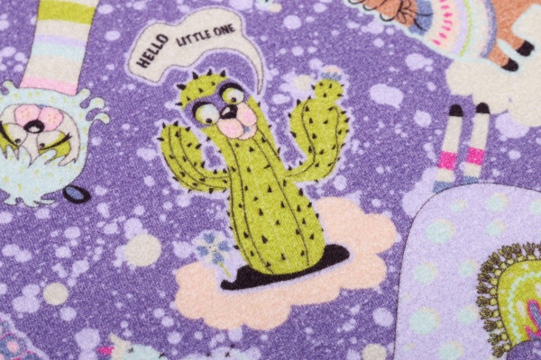 Пижама детская для девочек Roksana Лама №1065/16072 р.92-98 фиолетовый 