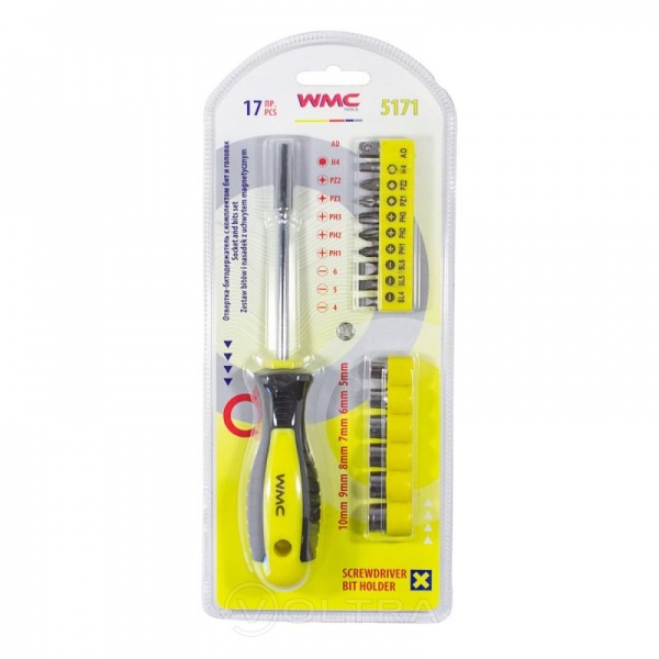 Набор бит и отвертка WMC TOOLS WMC TOOLS 5171 WT-5171