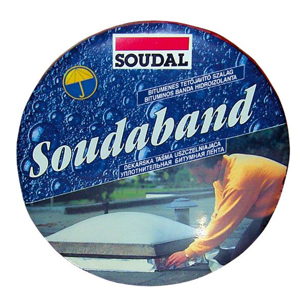 Покрівельно-ущільнювальна стрічка SOUDAL SOUDABAND 150 мм x 10 м коричнева
