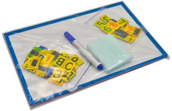 Дошка магнітна 308 x 207 + набір магнітних українських літер та цифр 