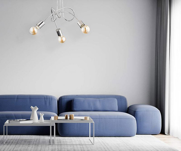 Люстра ALFA 24463 3x60 Вт E27 хром Tango 