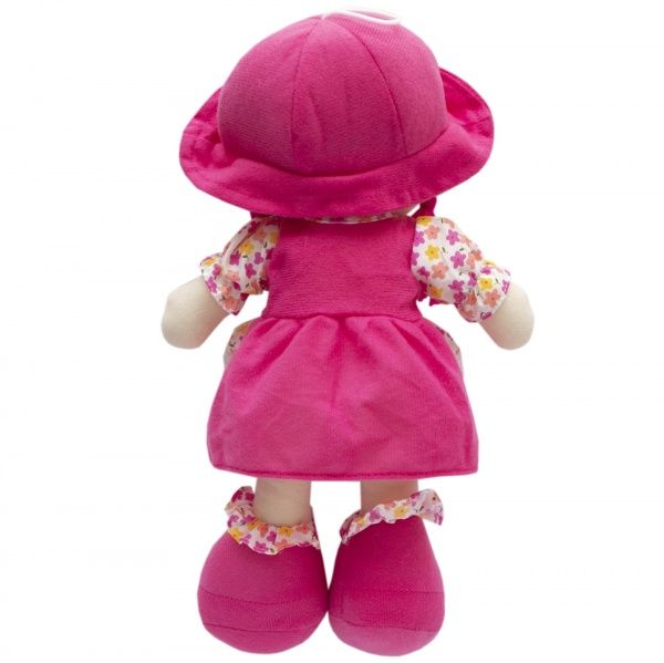 Кукла Девилон 861033 мягконабивная с вышитым личиком 36 см красная